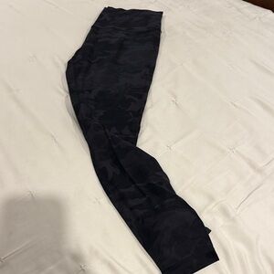 Lululemon Black Camouflage Leggings